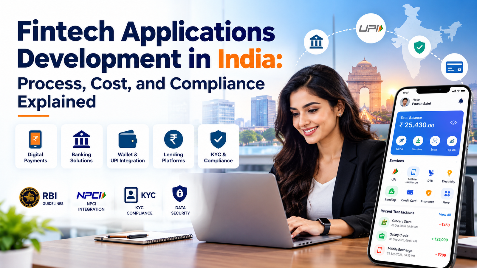 Fintech Applications Development in India: Process, Cost, and Compliance Explained