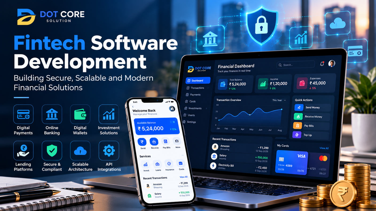 Fintech software development for secure and scalable financial applications