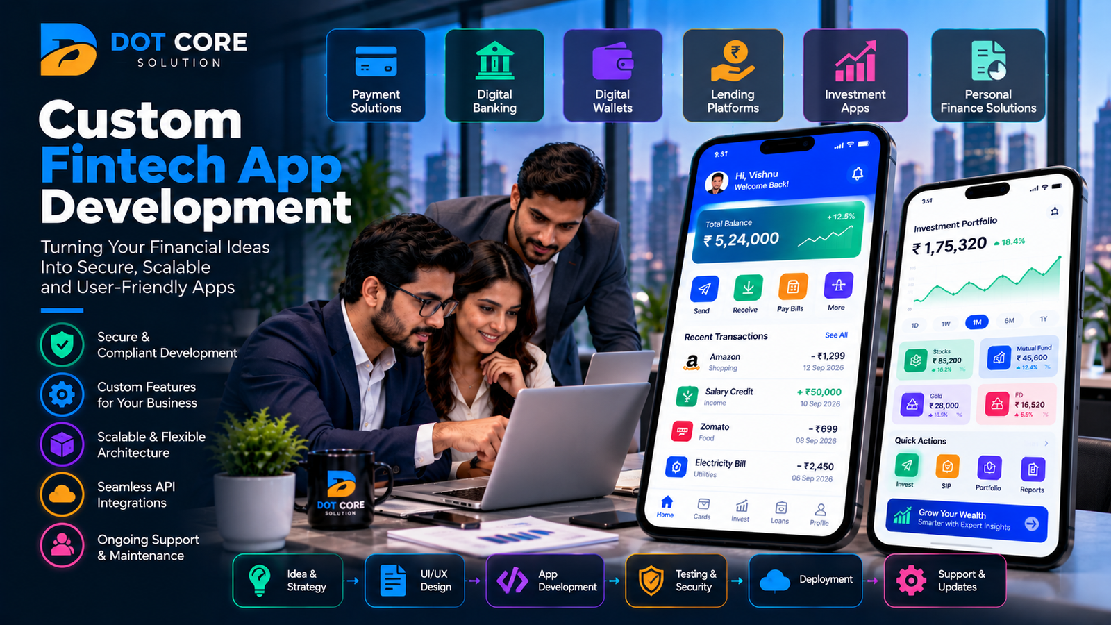 custom fintech app development