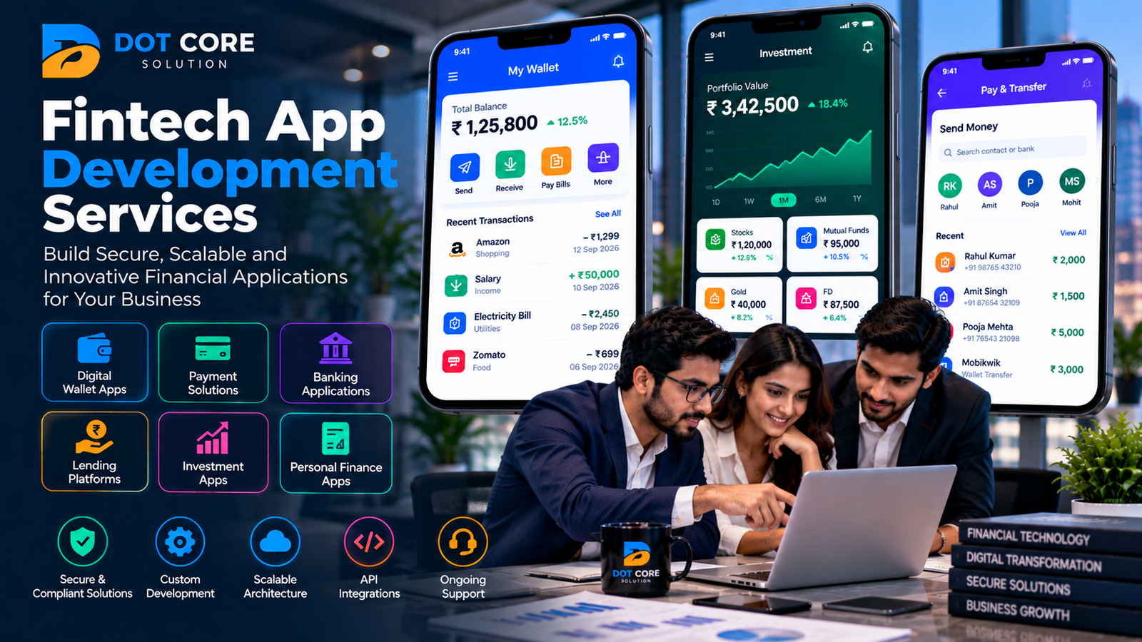 Fintech app development services for secure and scalable financial applications