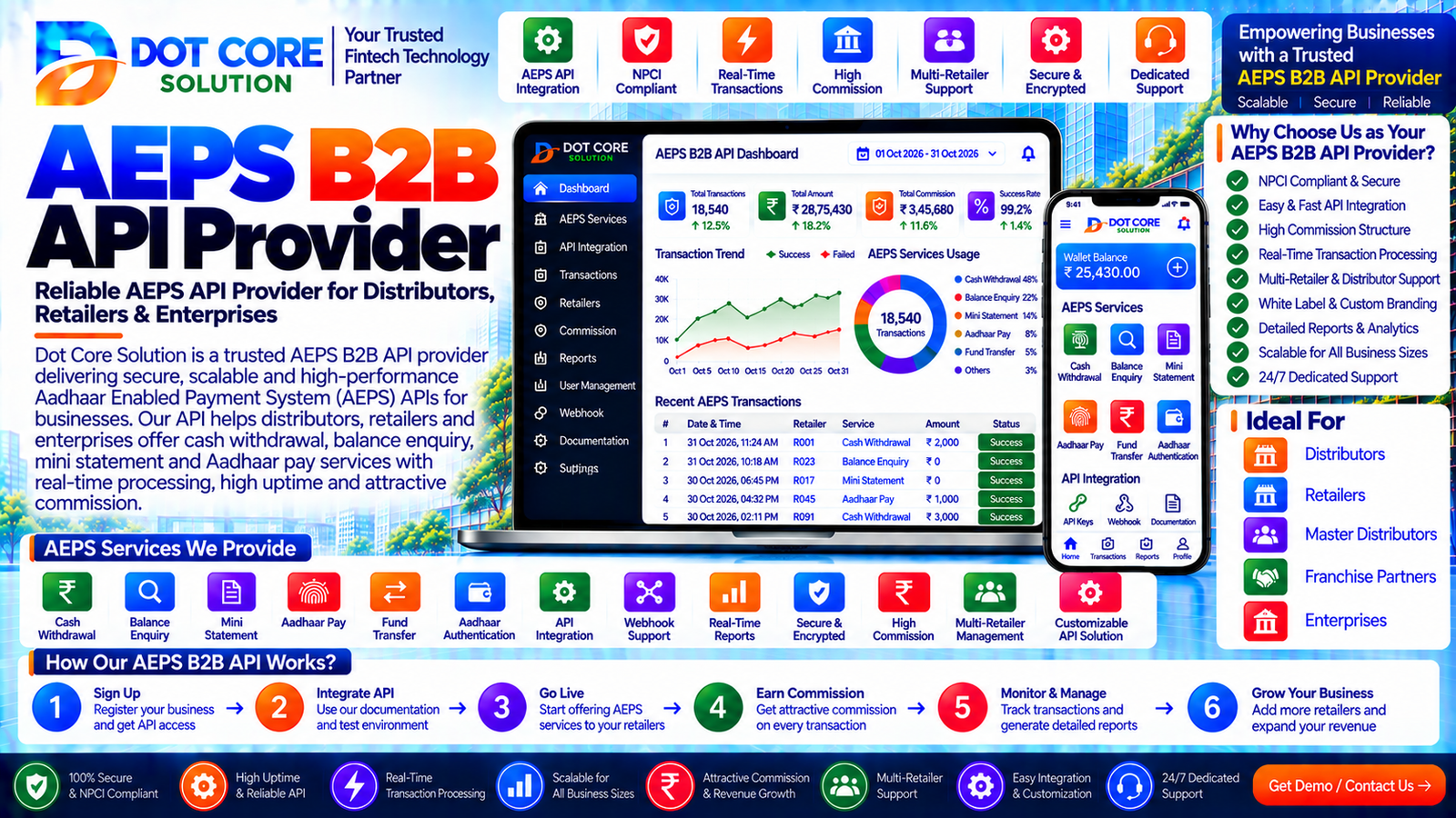 AEPS B2B API Provider for fintech application and AEPS integration