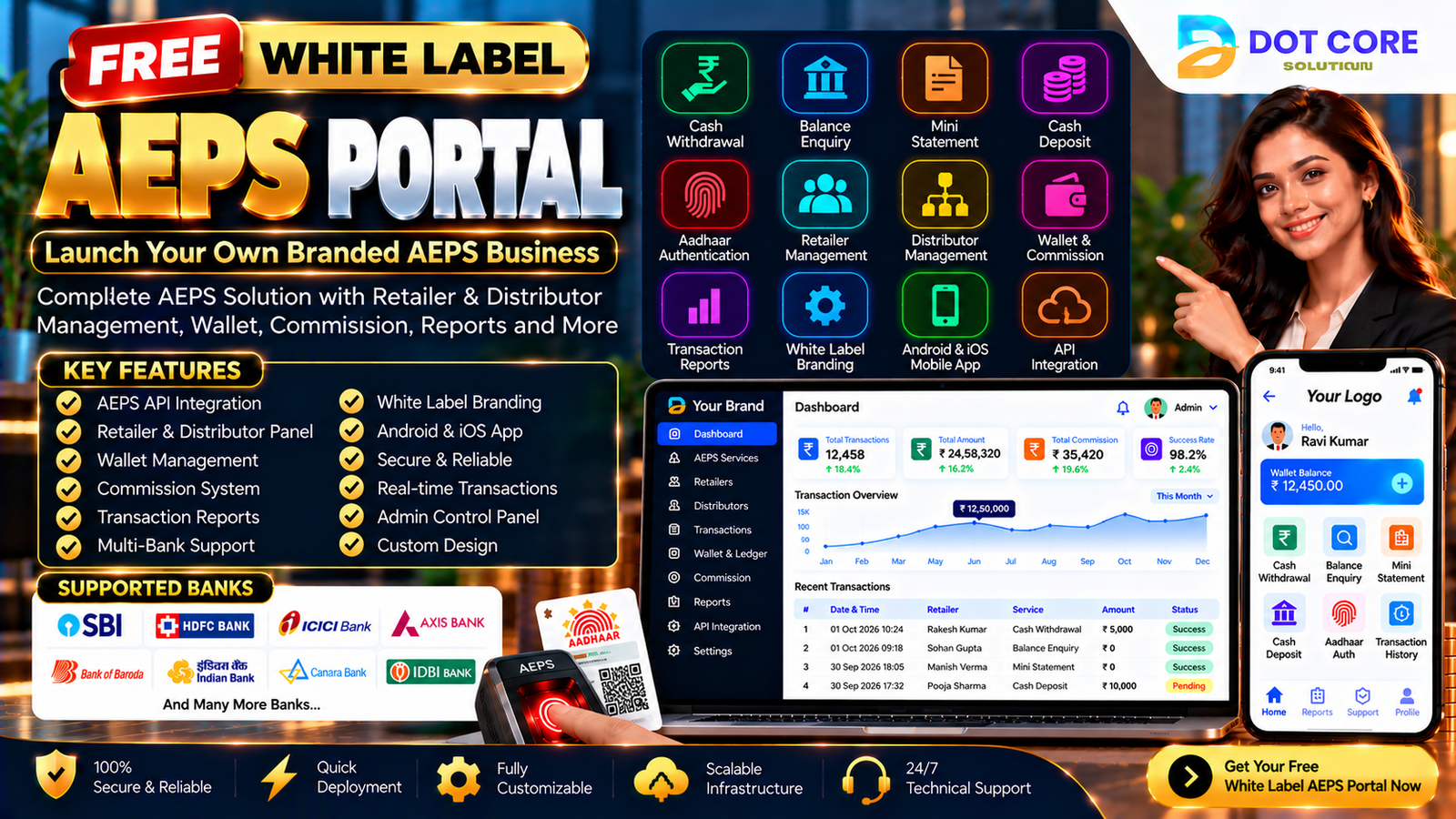 Free White Label AEPS Portal