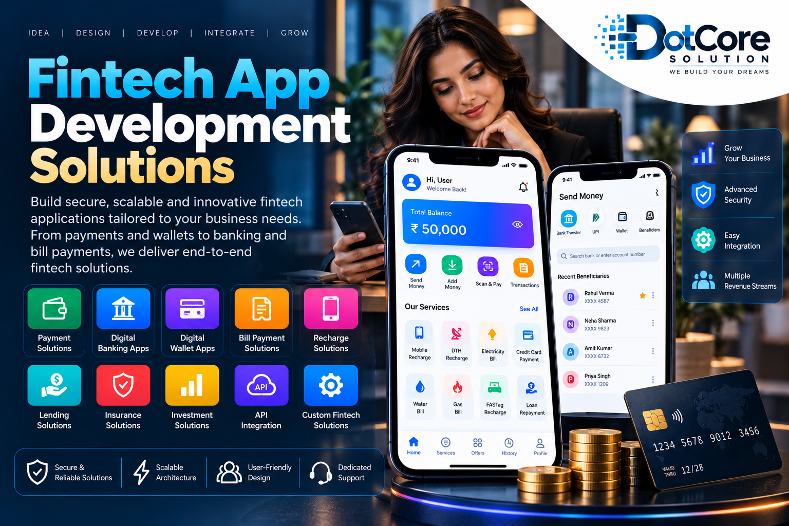 fintech app development solutions