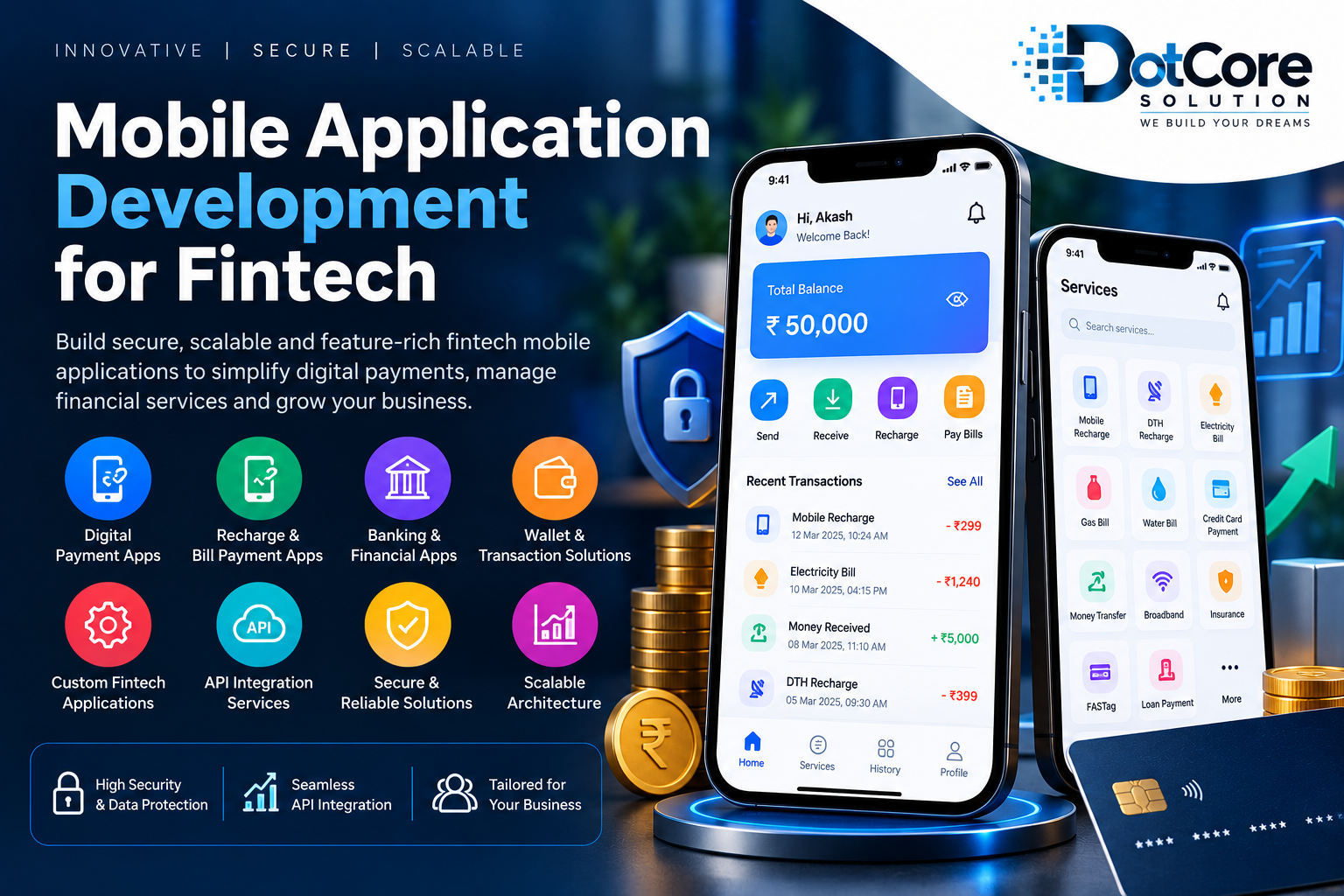 mobile application development for fintech