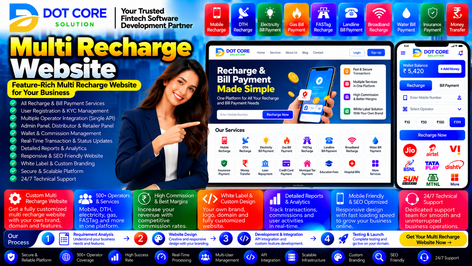 multi recharge website