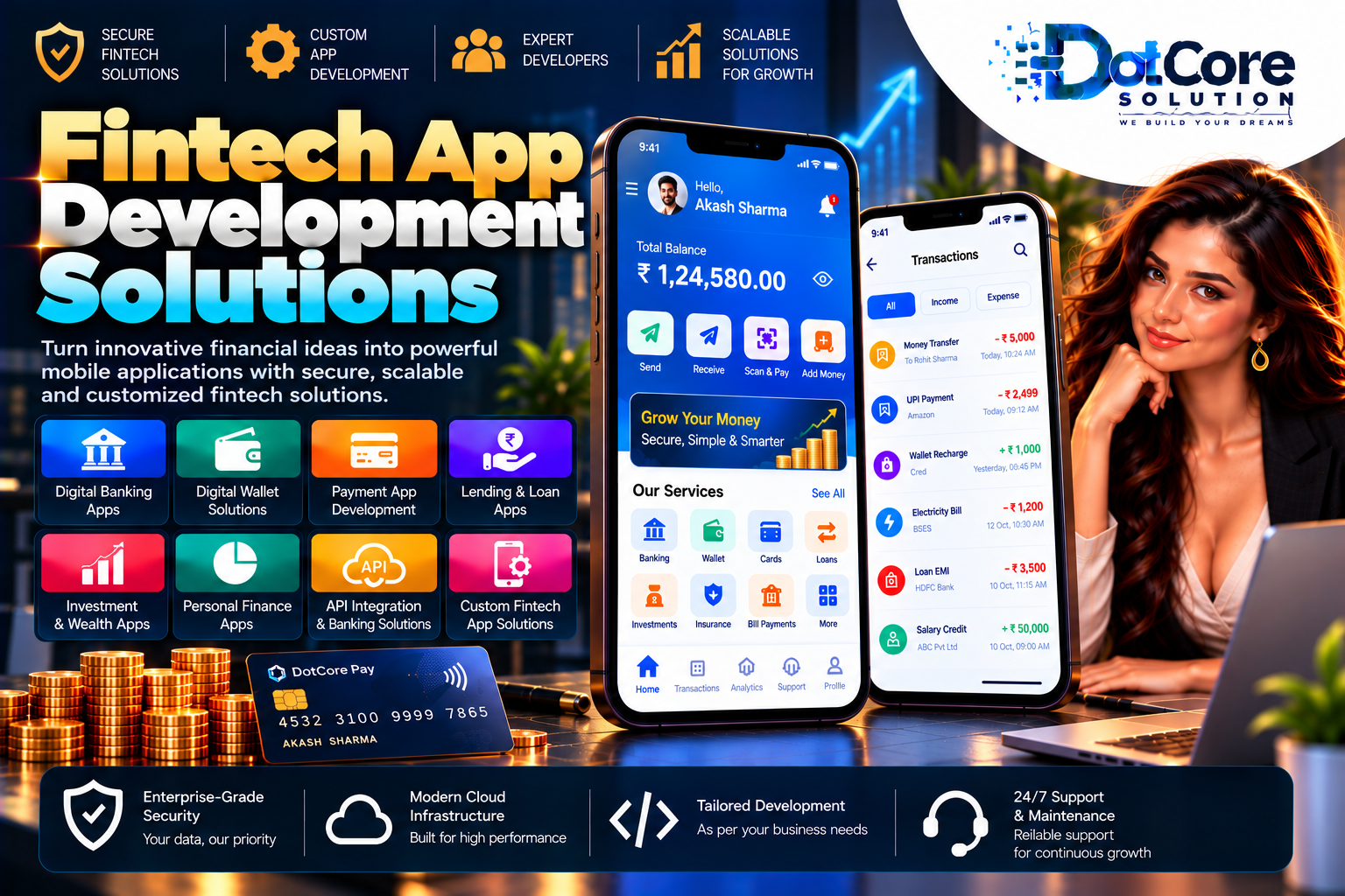 fintech app development solutions