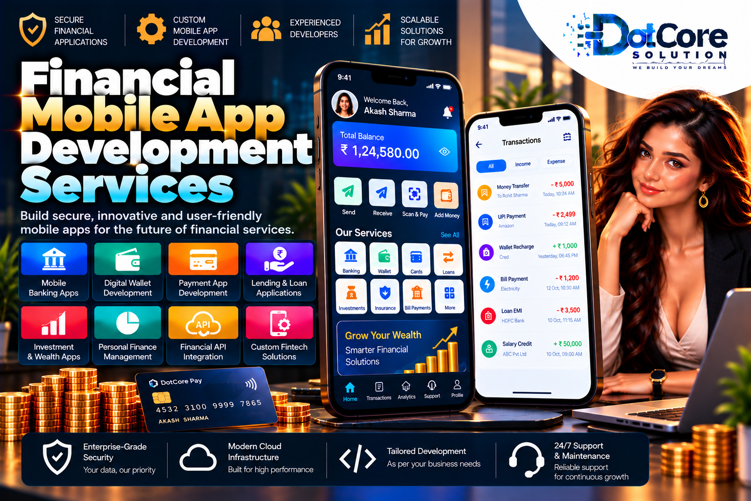 financial mobile app development services