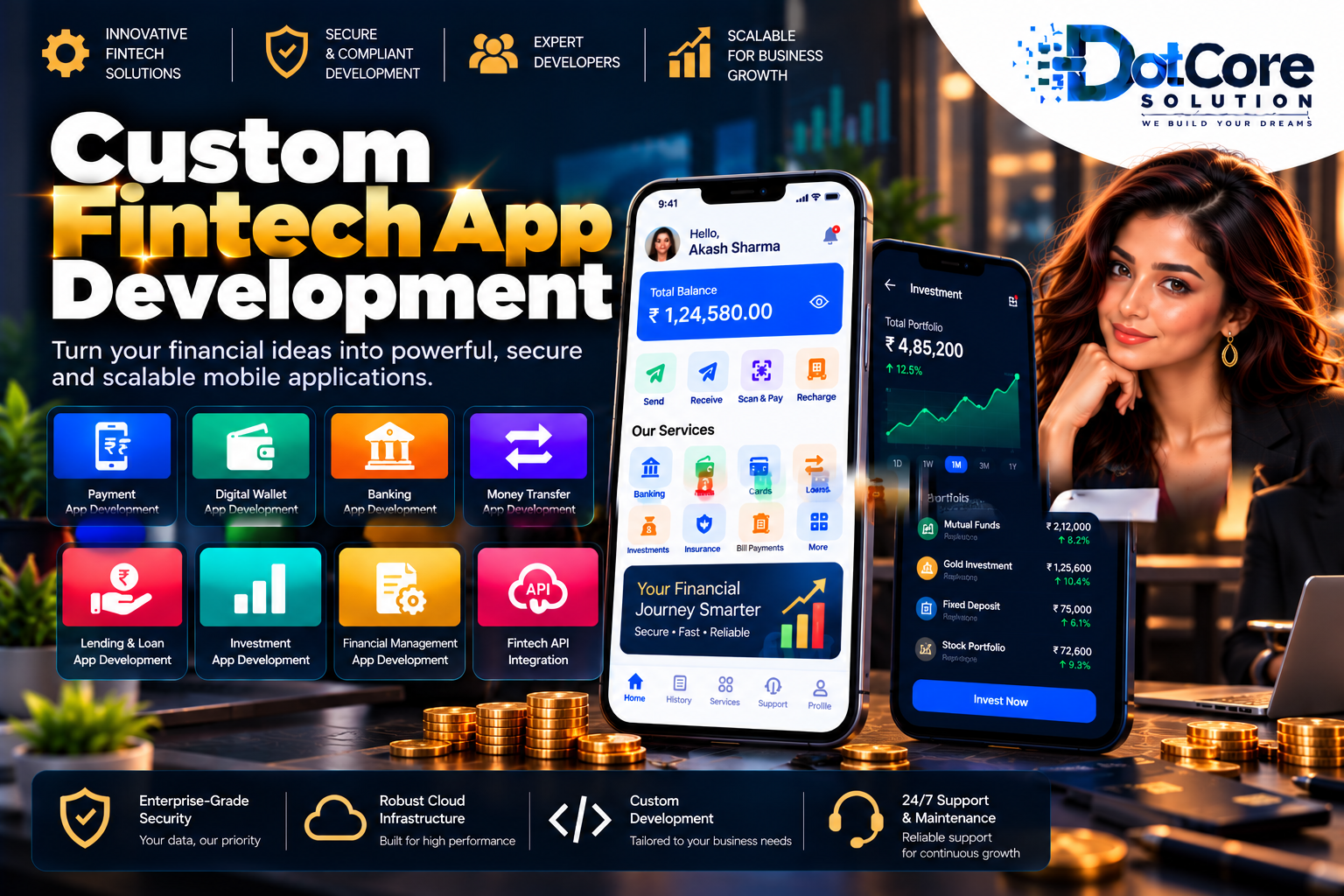 custom fintech app development