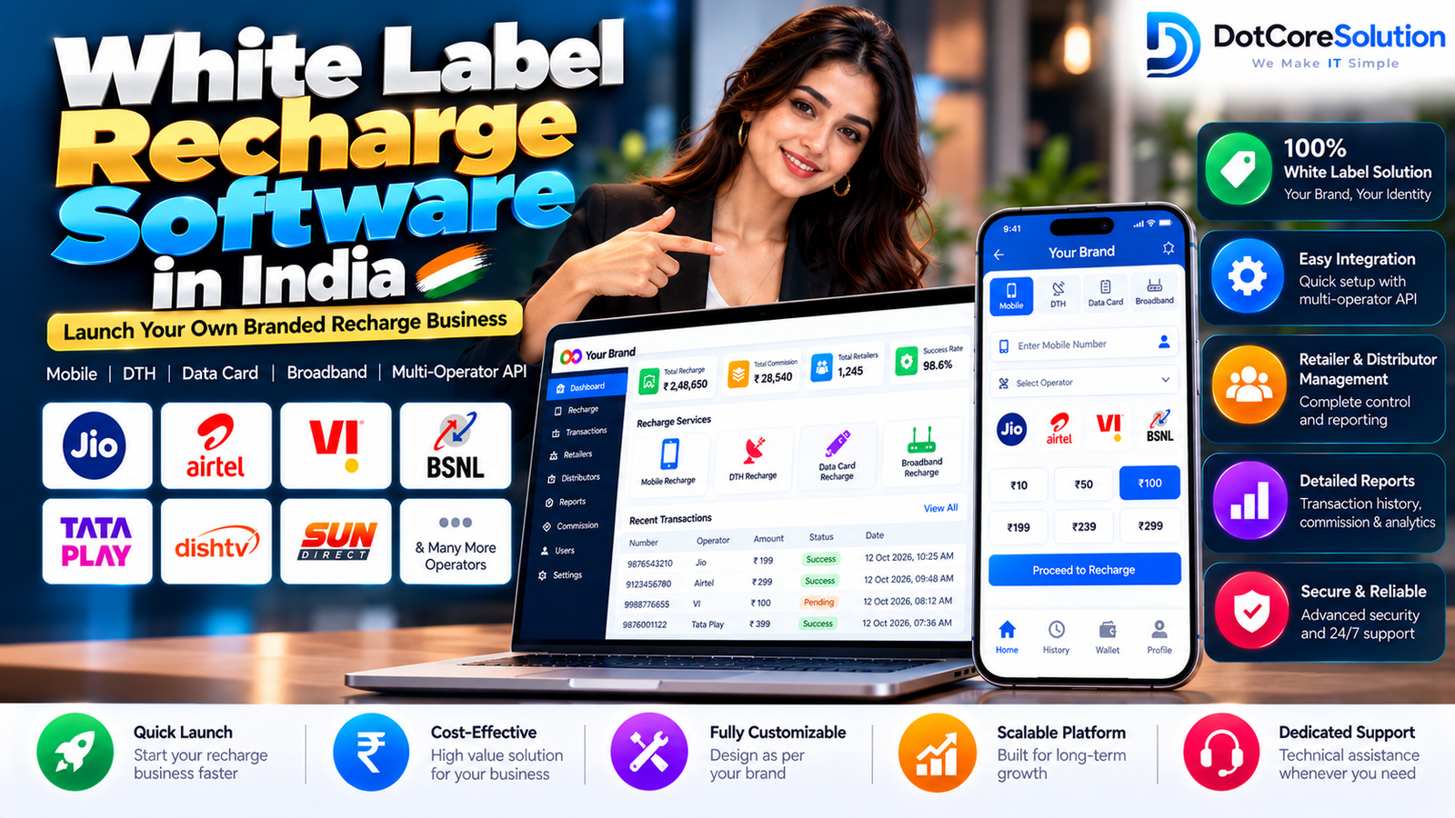 White Label Recharge Software in India